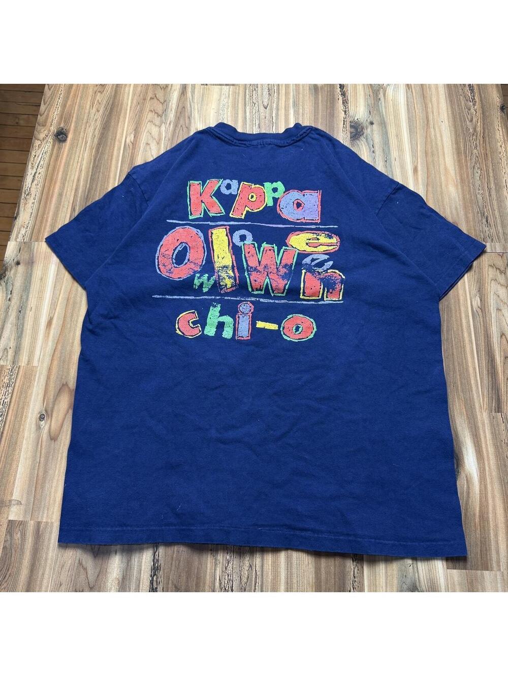 90s Kappa Chi-O OIWN navy blue tee